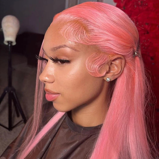 "BUBBLE GUM PINK" Lace front wig